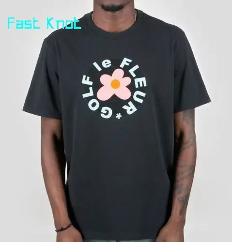 Конверс x Golf Le Fleur рубашка Выберите размер Tyler The Creator Wang Розовая белая футболка с