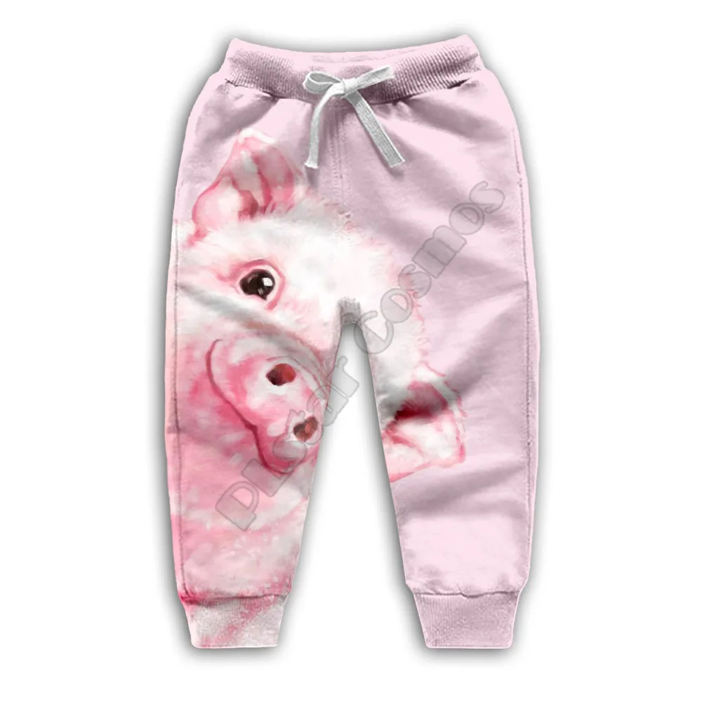 

Pink Pig 3d printed Hoodies family suit tshirt zipper Pullover Kids Suit Sweatshirt Tracksuit/Pant Shorts