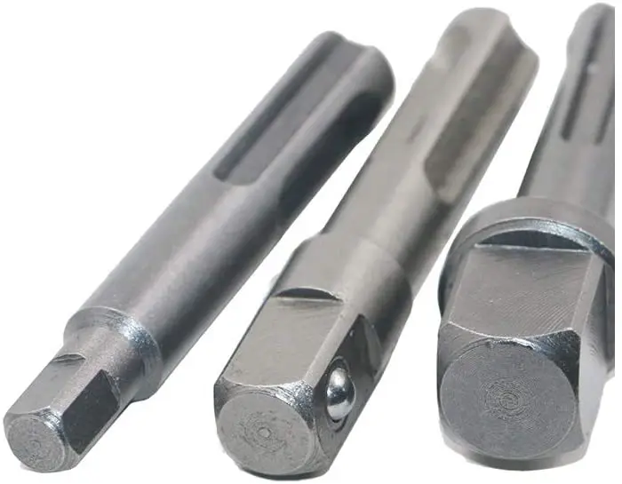 

3pcs SDS Socket Driver Set Drill Bit Adaptor 3/8 1/4 1/2" Hex Shank Converter Impact Drill Hammer Adapter Tools