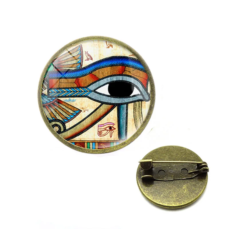 2019/Horus Ancient Eye Ra Ankh Броши Life Turn glass кулон Бог Египетский амулет шпильки защищающие