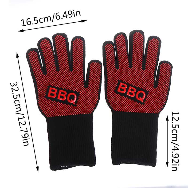 

BBQ Grill Gloves Heat Resistant GMG New Material 1472 Silicone Non-Slip Cooking Baking Barbecue Oven Gloves