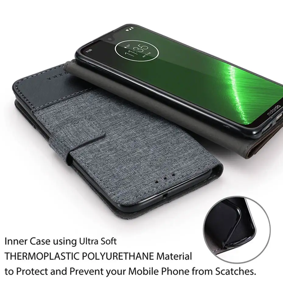 Джинсовый разноцветный кожаный чехол-книжка для Motorola Moto G7 G5 G5S G4 G6 Plus G7 POWER Wallet Cover для MOTO X4 Z3 Play ONE M Capa