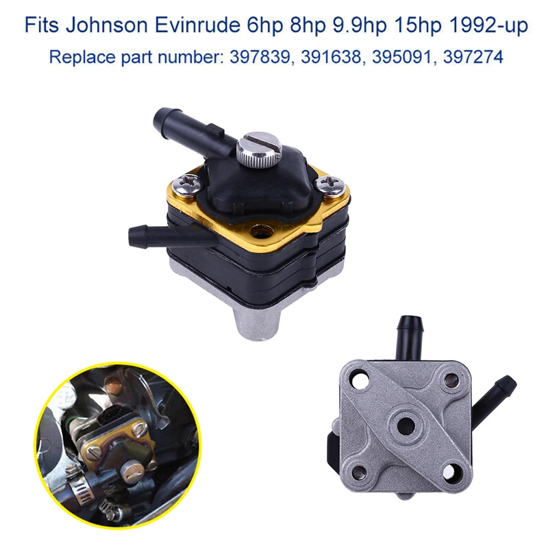 Топливный насос для Johnson Evinrude 6 15 hp 1 шт. Новый OEM топливный подвесных двигателей с