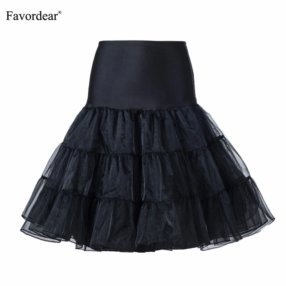 Женская винтажная юбка в стиле рокабилли 50-х Нижняя юбка-пачка длиной 27 дюймов |