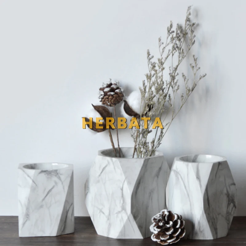 Мраморный держатель для ручек простая коробка хранения креативный Настольный