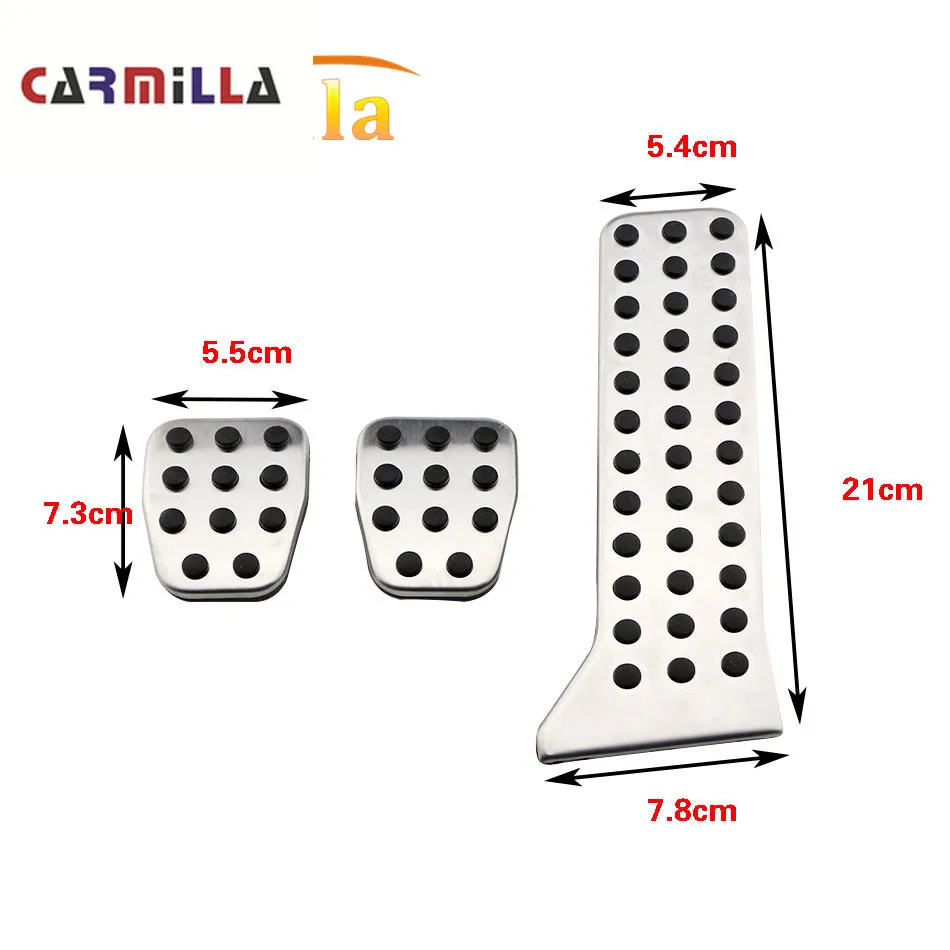 Carmilla нержавеющая сталь для педали газа автомобиля автомобильные чехол Mazda 3 Axela 6