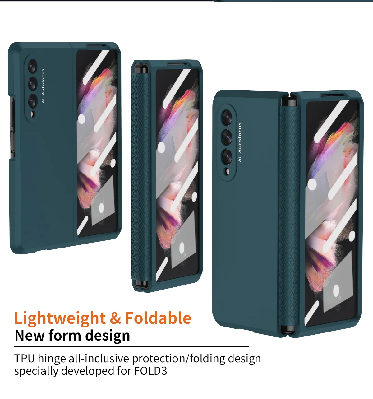 

Font is Glass NEW TECH. Case For Samsung Z Fold 3 Case For Galaxy Z Fold 2 Case Hinge Protective Membrane Integrated Applicable
