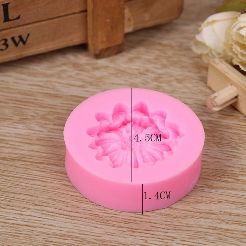 

Hot Floral Shape Silicone Cake Mold 3D Flower Fondant Mold Cupcake Jelly Candy Chocolate Decoration DIY Baking Tool Moulds