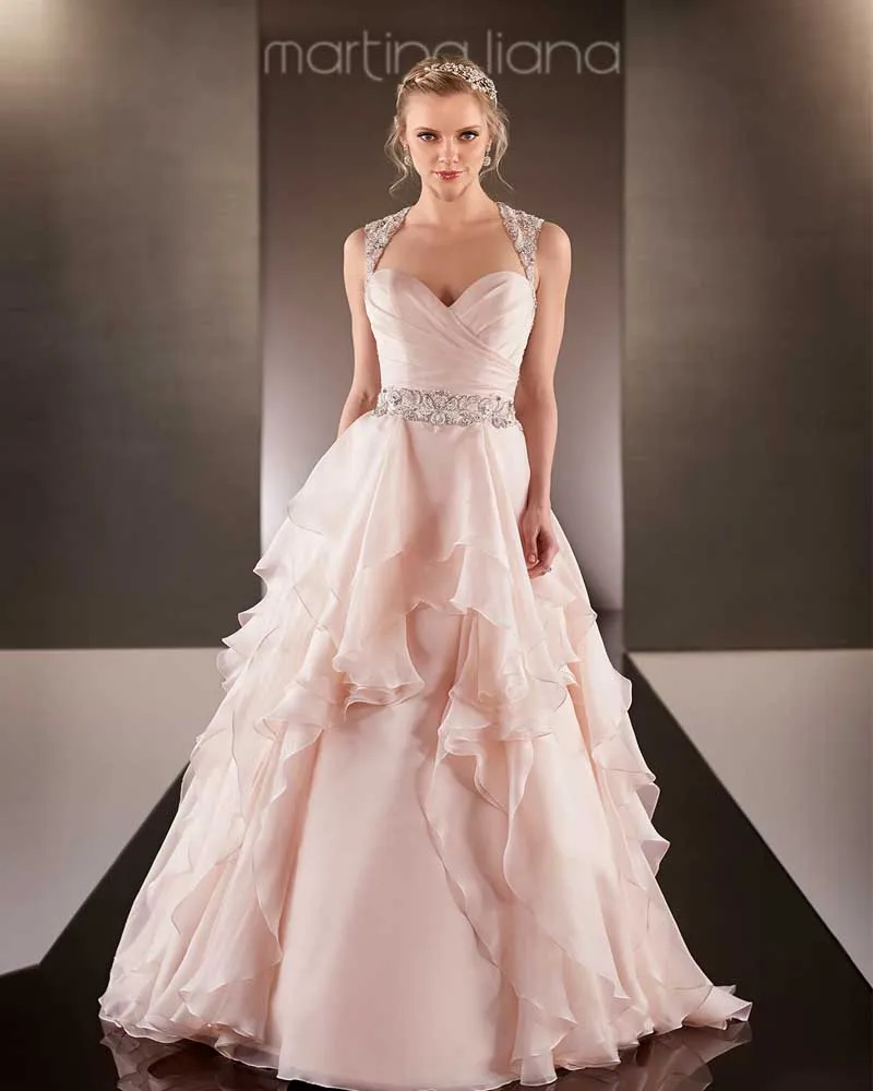 Vestido De Noiva 2018 Sexy Backless Peach Colored Bridal Gown Casamento Robe De Mariage mother of the bride dresses