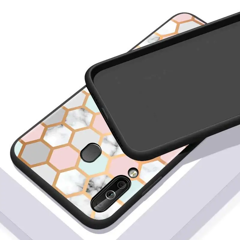 

Marble Stone Pattern for Huawei P Smart Z S Plus 2020 2019 Nova 5T 5i 5 4e 4 3i 3e 3 2i Phone Case Bright Black Cover