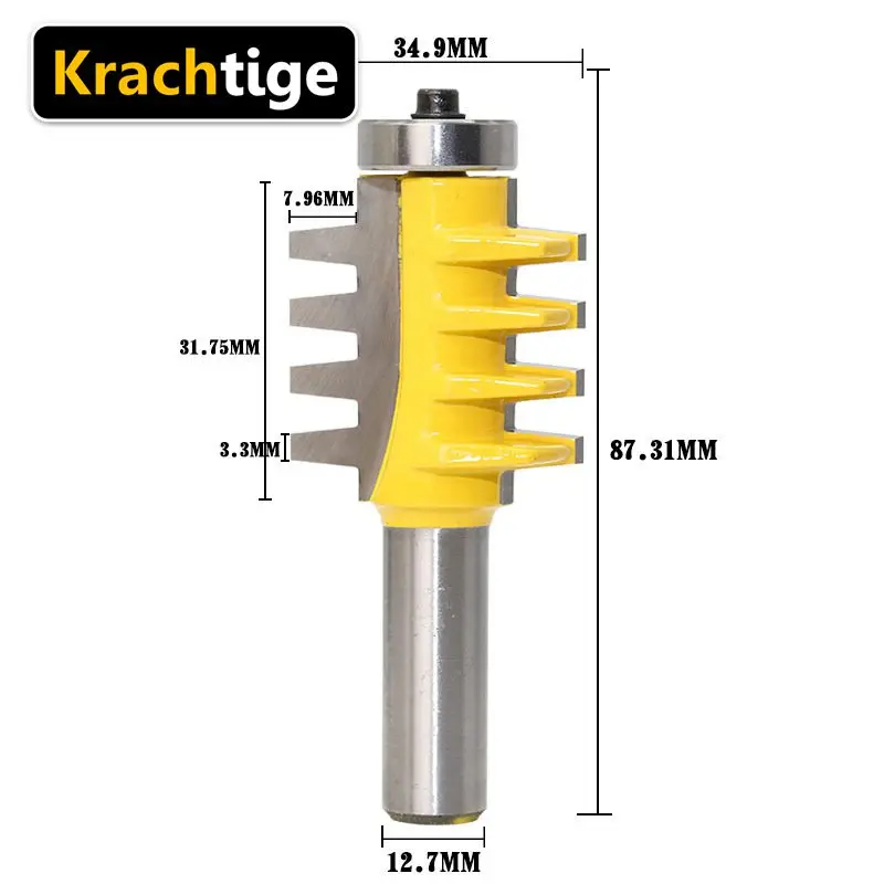 Krachtige 5/16 &quotрегулируемая коробка &amp Finger Rail Stile клей Соединение фрезы Tenon Фрезерный