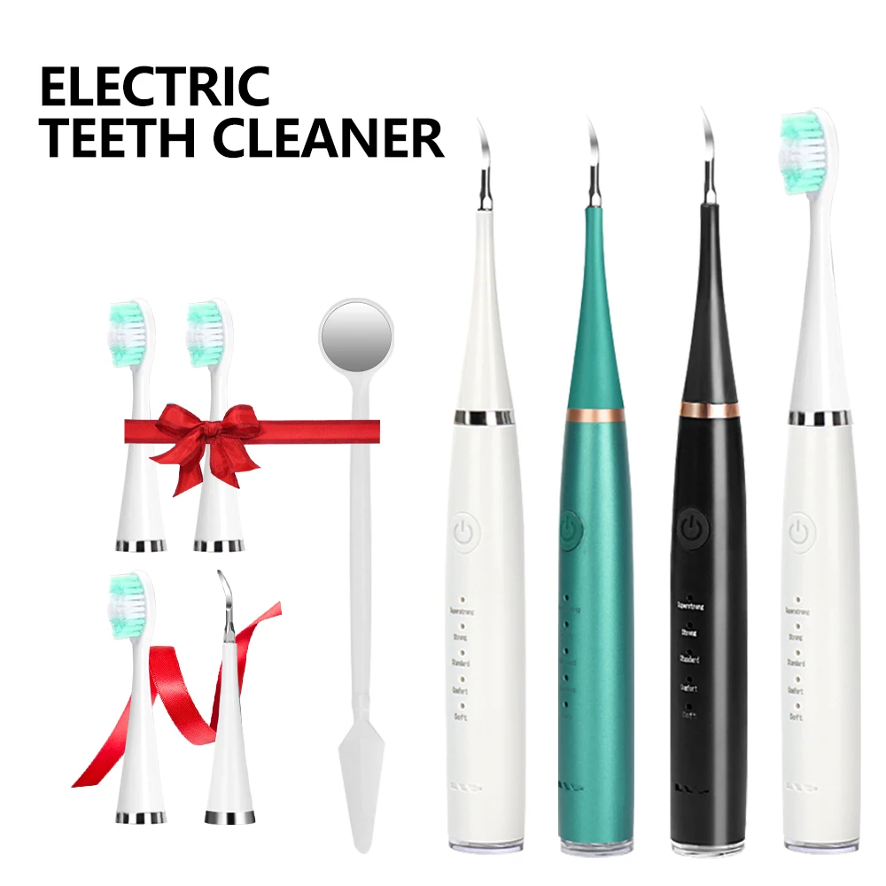 

Electric Ultrasonic Teeth Cleaner Dental Tartar Remover Tooth Cleaning Whitening Scaler Dental Calculus Remover Oral Irrigators
