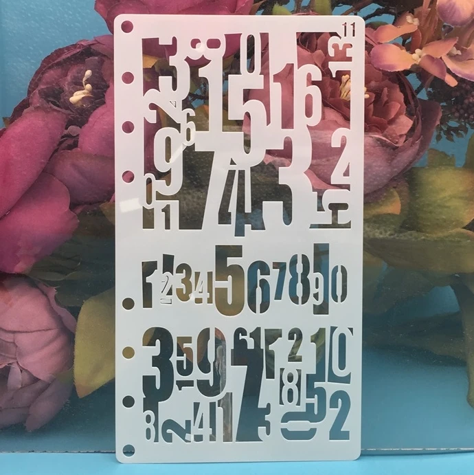 

A6 цифры 0-9, DIY, слойные трафареты для рукоделия, настенная живопись, Φ, бумажная карта, шаблон