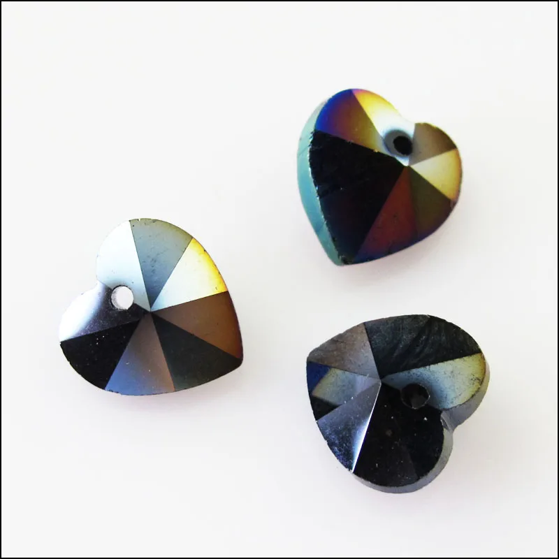 25 шт. подвески в форме сердца 10 мм|crystal rondelle|charm charmglass charms |