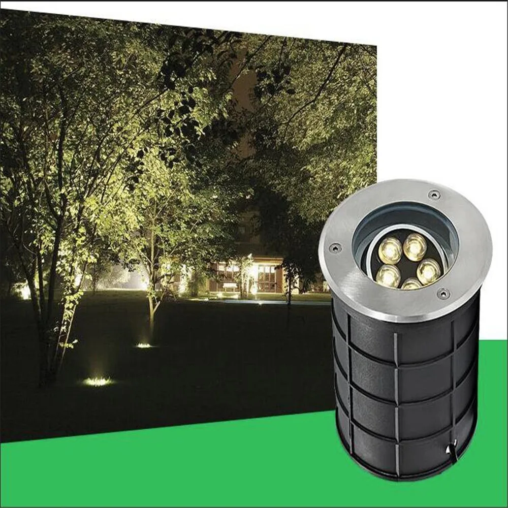 Бесплатная доставка 5x2W 10W Dimmable светодиодный наземный светильник Buriend 110V 220V DC12V