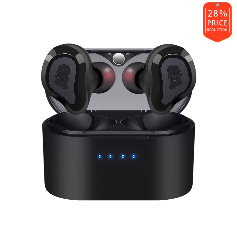 TWS Беспроводная bluetooth гарнитура 5 0 настоящая стерео мини с одним и двойным ухом