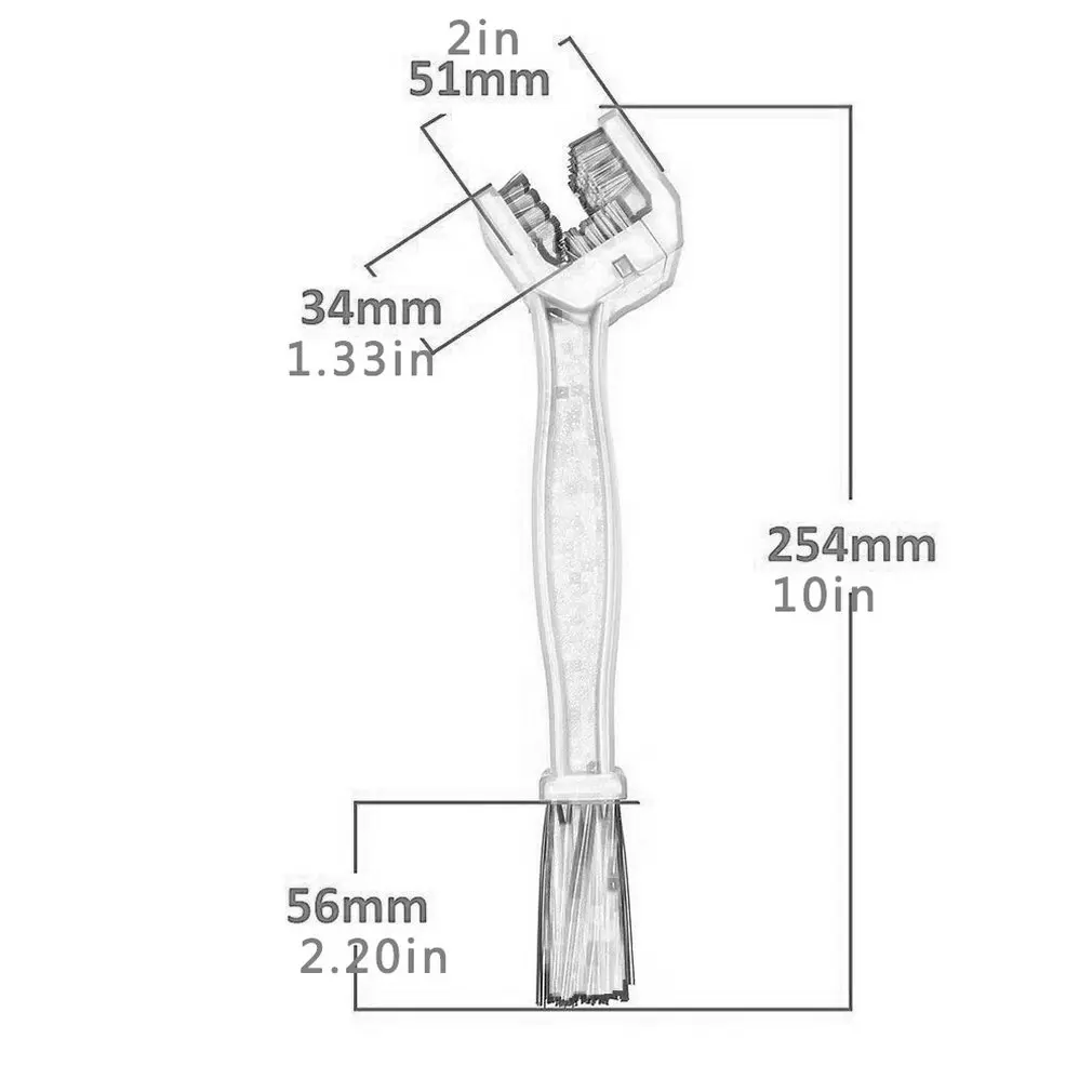 

Motorcycle Bicycle Body Chain Cleaning brush Light Plastic Durable Tool Brush Repair Tool