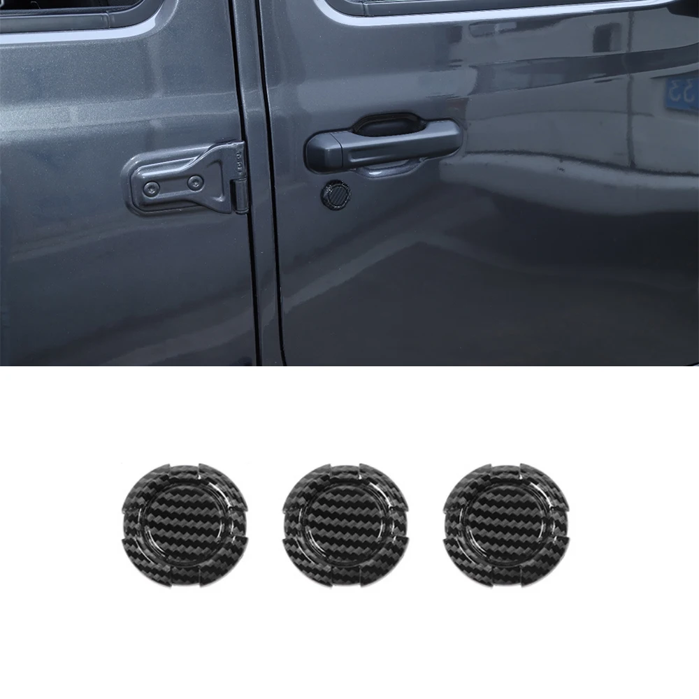 

Дверной замок с отверстием для ключей, декоративная крышка для Jeep Wrangler TJ 1997-2006, аксессуары для интерьера автомобиля из АБС-углеродного волок...