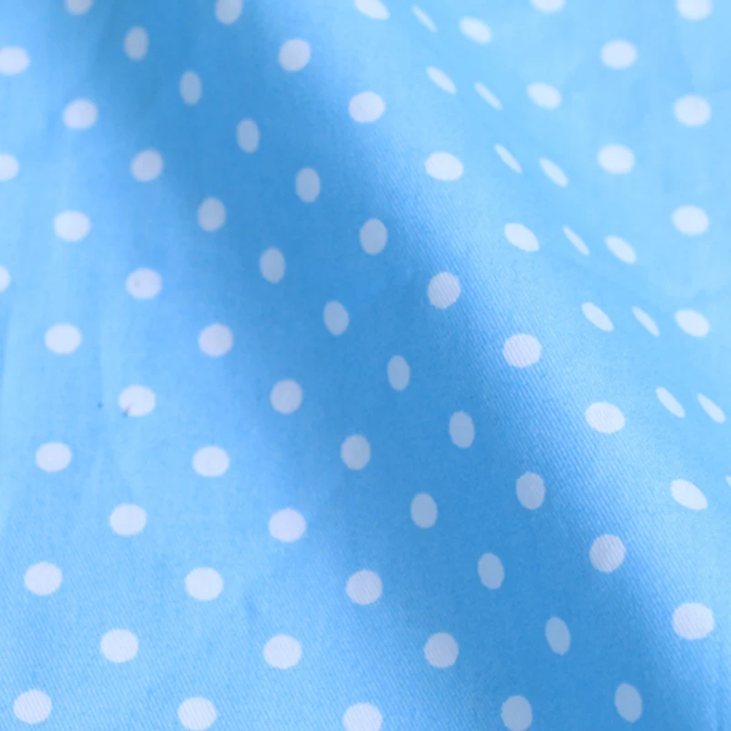 Саржевая ткань в горошек из 100% хлопка для изготовления пижам простыни шитья и