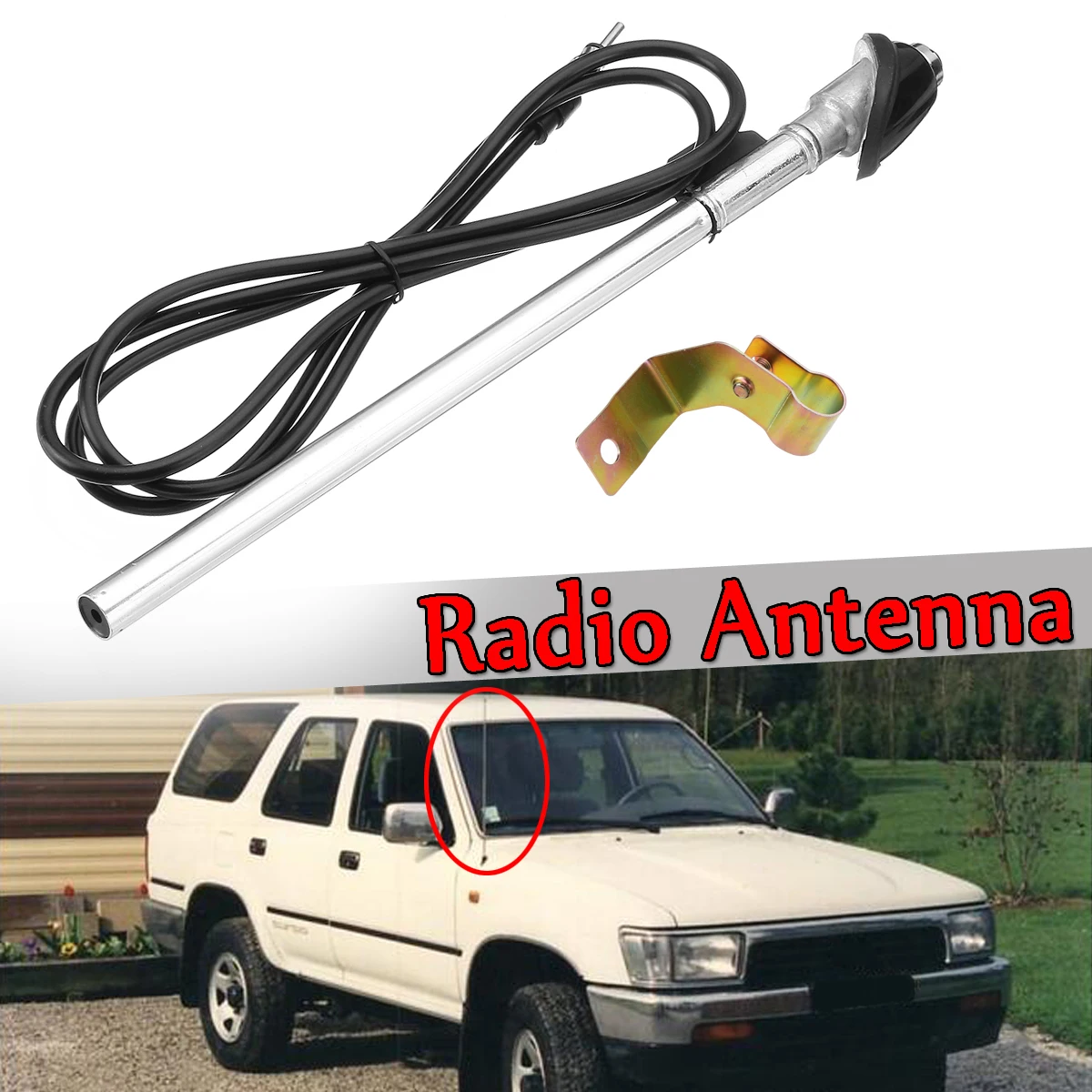 Car Auto Roof FM/AM Radio Aerial Antenna New Fit For Toyota Hilux 1989-1997 Guard Mount AP77 Signal Booster Amplifier | Автомобили и
