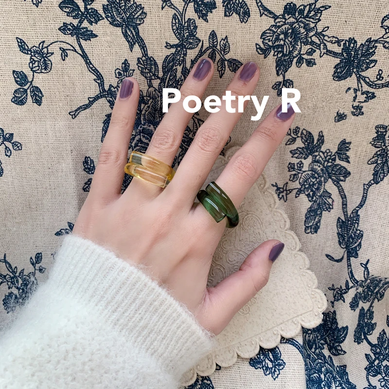 AOMU 1 шт в Корейском стиле на высоком каблуке Модные прозрачные акриловые витой