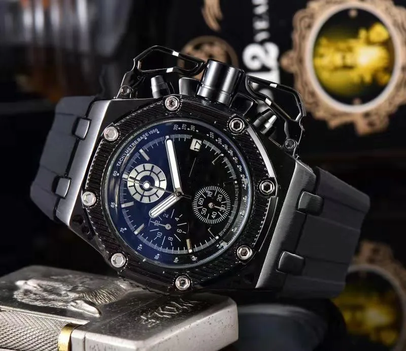 JUNBIE люксовый бренд мужские военные спортивные часы Аналоговые с датой 6 Pin