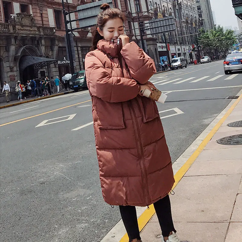Новое поступление 2020 женское однотонное тонкое длинное пальто Lusumily пуховик