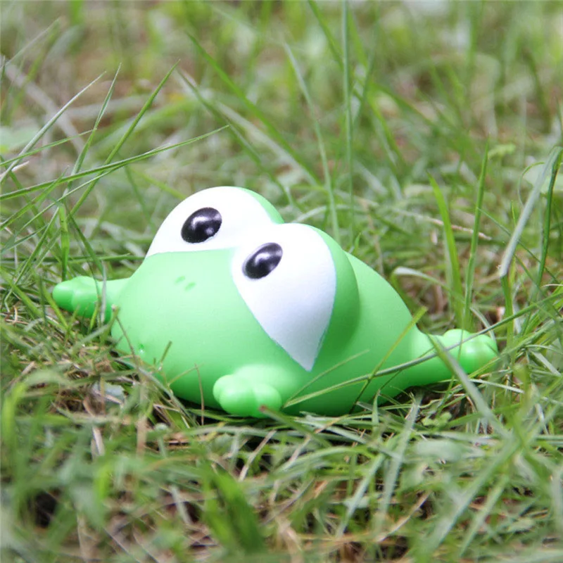 Hot Sale Bath Toy in the Bathroom Baby Toy for Children Water Spray Animal Soft Rubber Toy Duck Green Frog Boy Girl Safe Toy