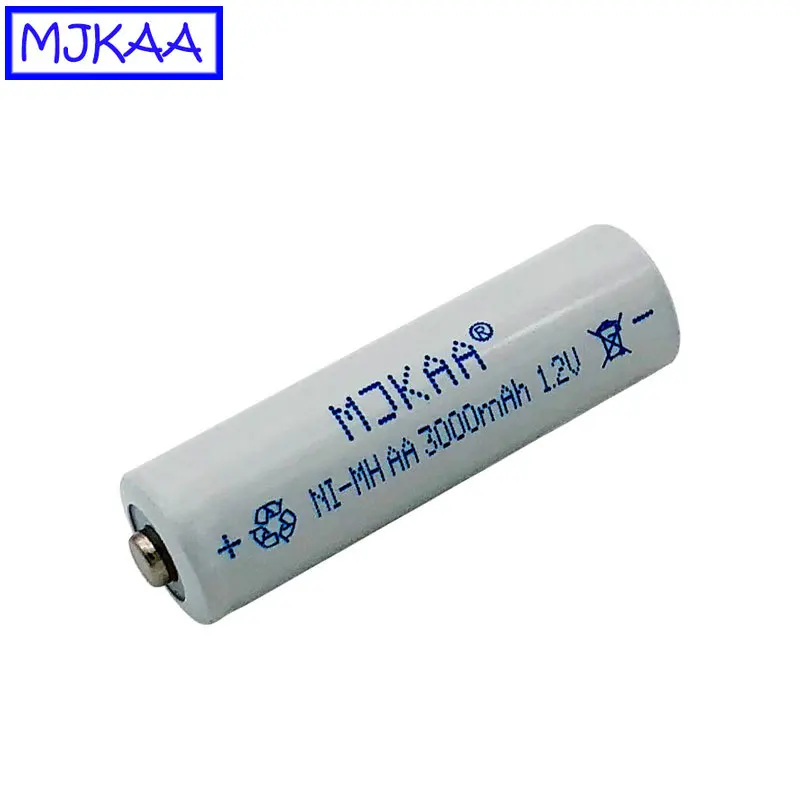 Перезаряжаемые аккумуляторы MJKAA 10 20 шт. AA 1 2 В Ni MH 3000 мАч А нейтральные игрушечные
