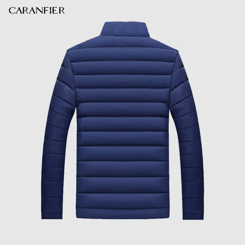 Мужская парка на молнии CARANFIER повседневная однотонная M XXXXL зима 2019|Мужские парки|