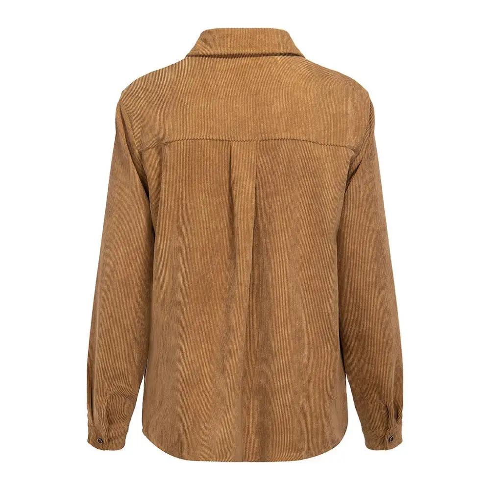 Женская винтажная Вельветовая блузка с длинным рукавом и цветочным