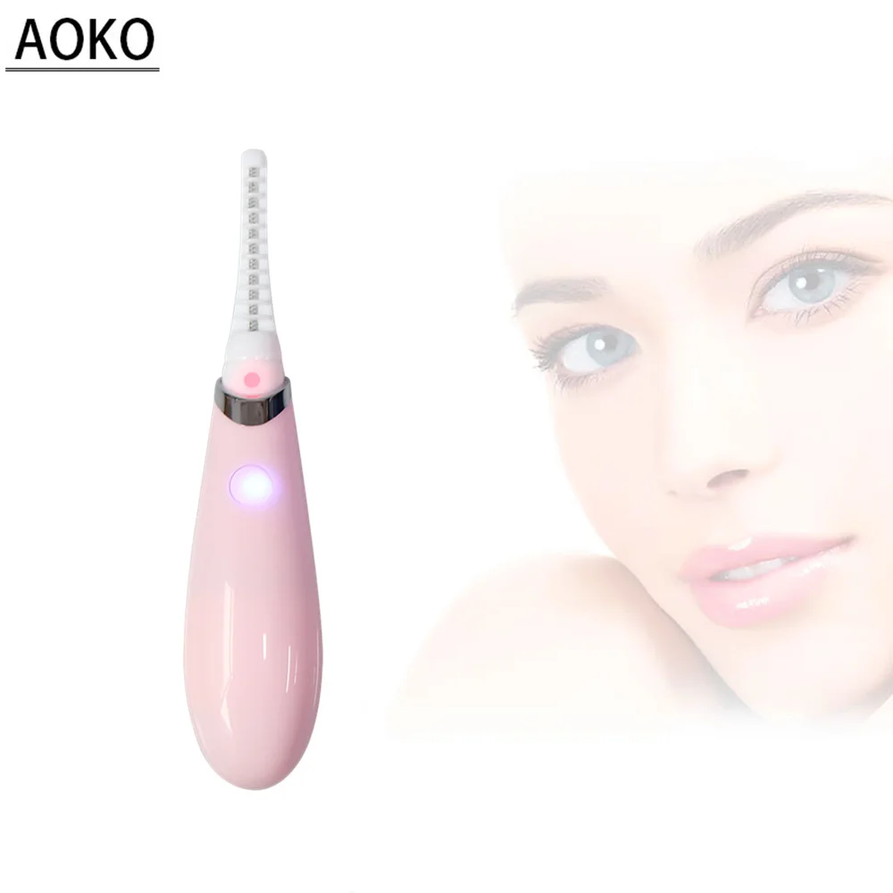 AOKO USB перезаряжаемая электрическая завивка ресниц нагреваемый Макияж