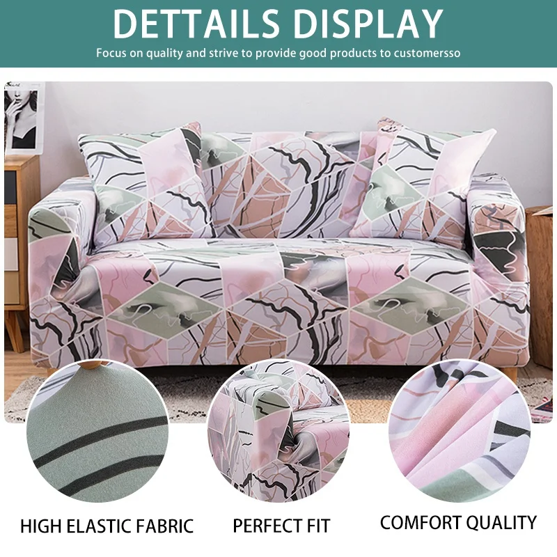 

18 Colors Spandex Sofa Cover All-inclusive Stretch Elastic Slipcovers for Living Room Armchair Couch Covers 1/2/3 Seats