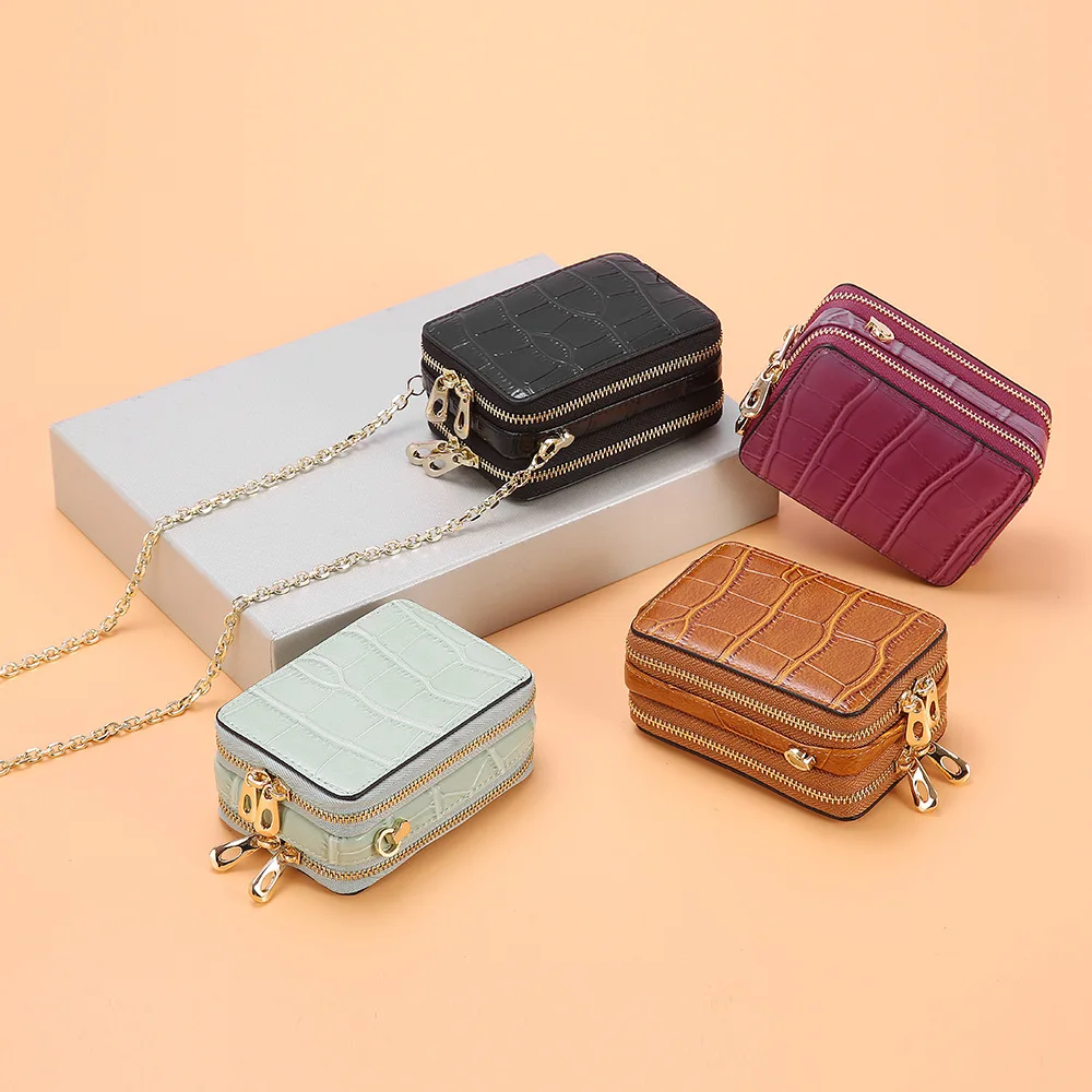 Модная сумка из натуральной кожи с тиснением под аллигатора мессенджер мини