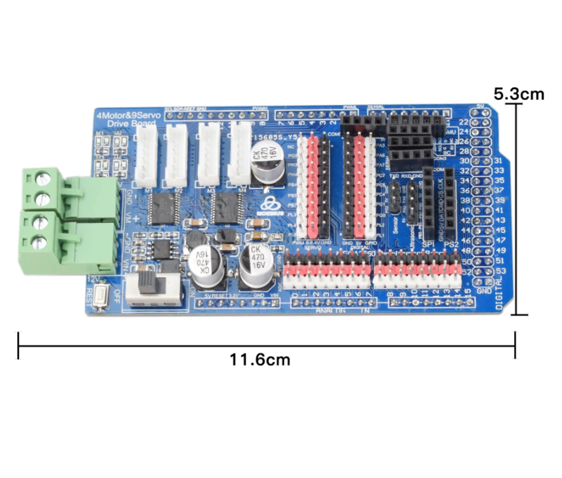 TB6612 Arduino Mega2560 плата драйвера двигателя для 6-12 В энкодер постоянного тока мотор PID