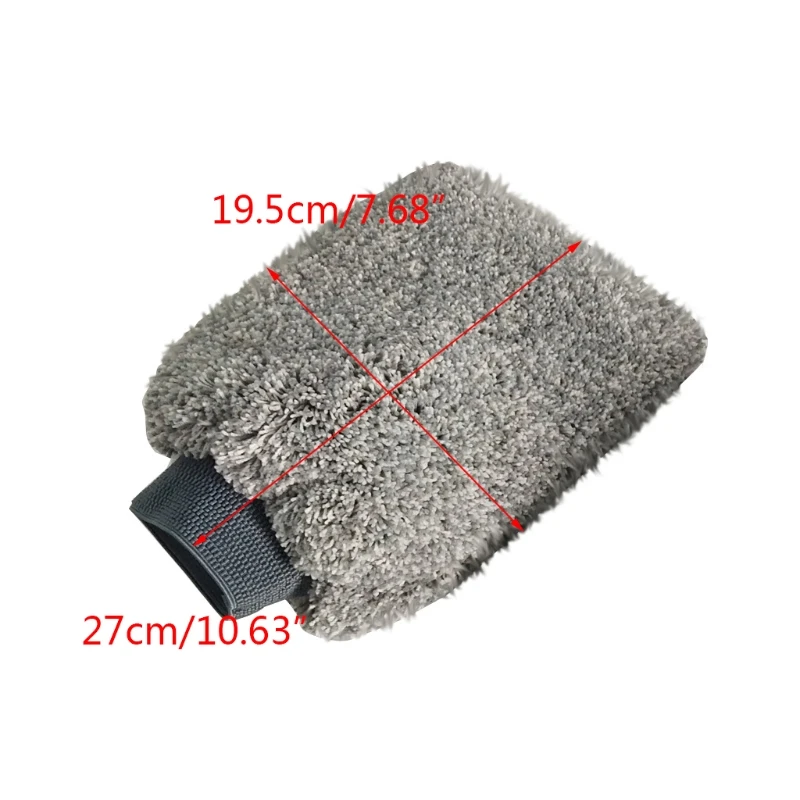 

Car Cleaning Car Wash Mitt Thick Sponge Inside Soft Easy To Dry Auto Detailing Q9QD