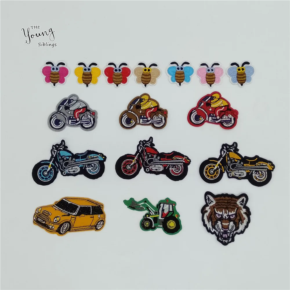 Новое поступление нашивка в виде мультяшной пчелы вышитая швейная аппликация