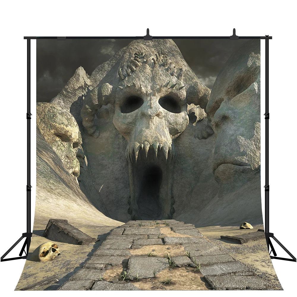 Lyavshi Halloween Backdrop for Photography Party Decoration Spooky Cave Scary Doorway Photo Background Vinyl Studio Props | Электроника