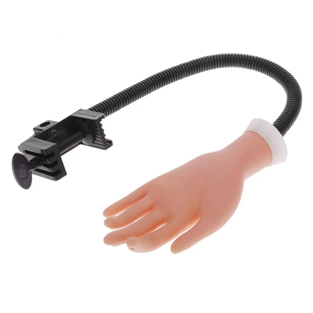 

Professional Practice False Model Hand Flexible Holder Adjustable Nail Trainer DIY Nail Beauty Hand Manicure For Training