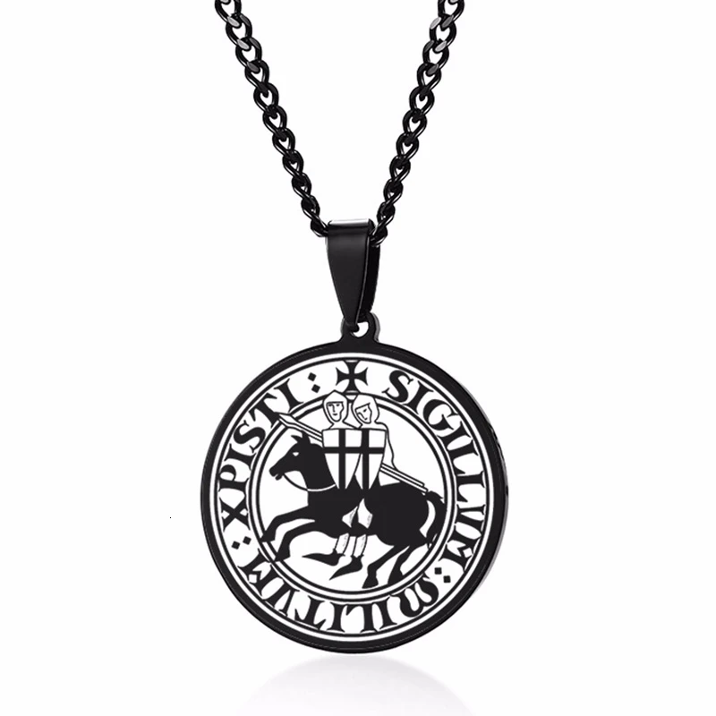 EXOTICDREAM SEAL OF THE KNIGHTS TEMPLAR средневековые руки амулет медальон Оловянный кулон