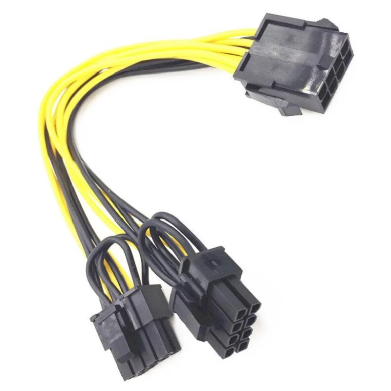 PCIE CPU Female 8P к двойному штекеру 8/6 + 2Pin видеокарта кабель питания для майнинга