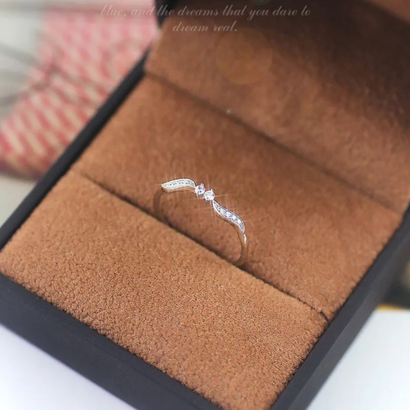 Thin Willow Leaf Crystal Finger Ring for Women Fashion Statement Jewelry Nice Party Gift Elegant Wedding Rings | Украшения и