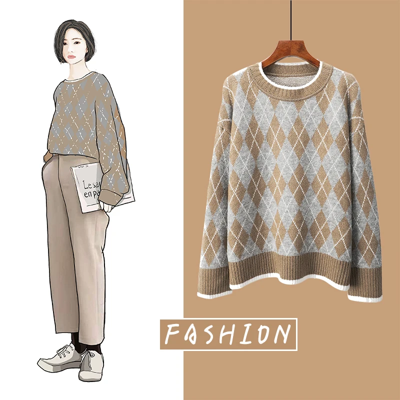 

Cheap wholesale 2021 spring autumn winter new fashion casual warm nice women vintage sweater woman female OL Vy01069