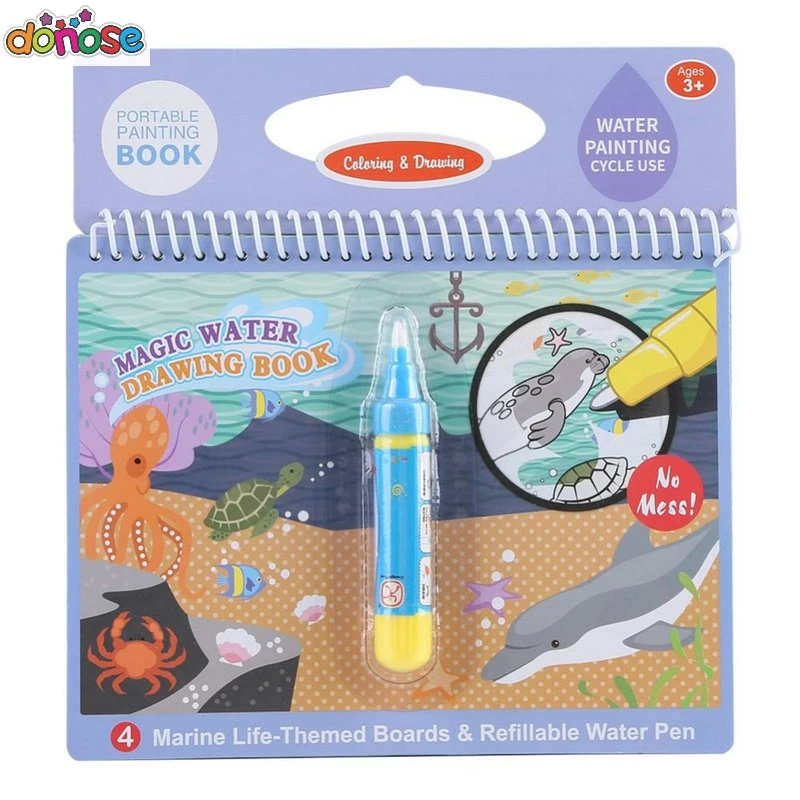 Волшебная книжка для рисования водой раскраска и волшебная ручка доска детей