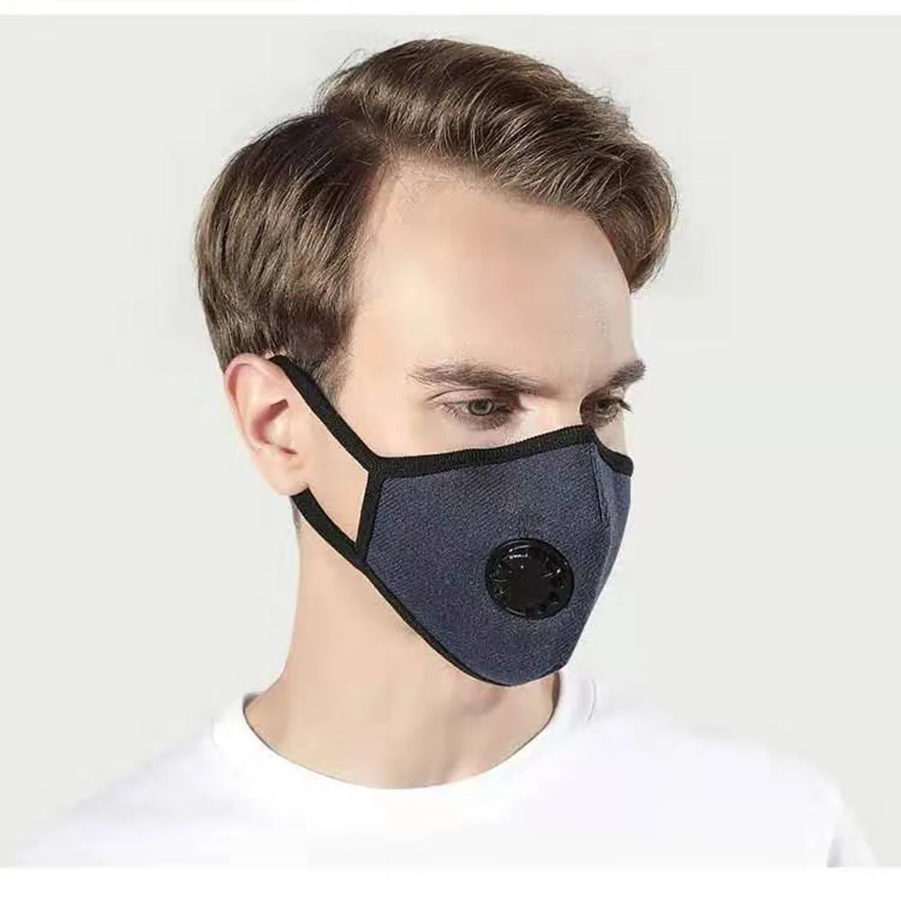 

1 шт. PM2.5 Пылезащитная маска не пропускает воздух пыль и задымления на ушных петлях и воздушный клапан Велоспорт моющиеся маска для полости р...