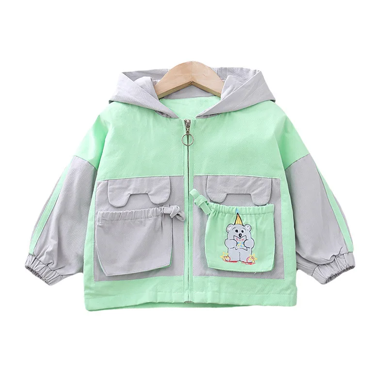 

New Spring Autumn Children Fashion Clothes Baby Boys Girls Hooded Jacket Cute Kids Infant Clothing Toddler Casual Sportswear
