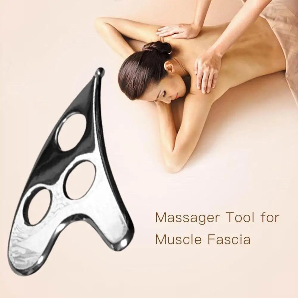 

Body Board Scrapper Massage Plate Plate Pain Scraping Care Health Relief Release Relaxation Steel Massager G1T6