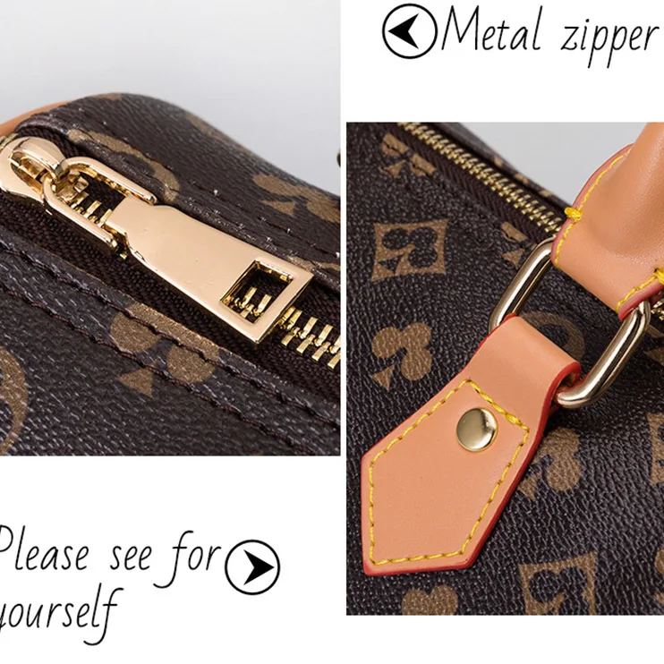 

VM FASHION KISS New Classic Single Shoulder Mini Handbag PVC Women's Bag Simple And Versatile Messenger Boston Pillow Bag