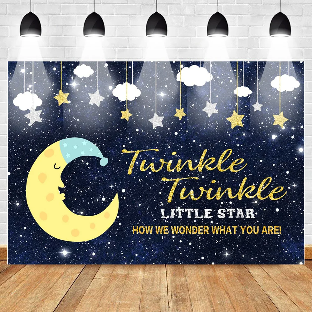 Mehofoto фон для фотосъемки детей в душе мерцающие маленькие звезды акварель небо