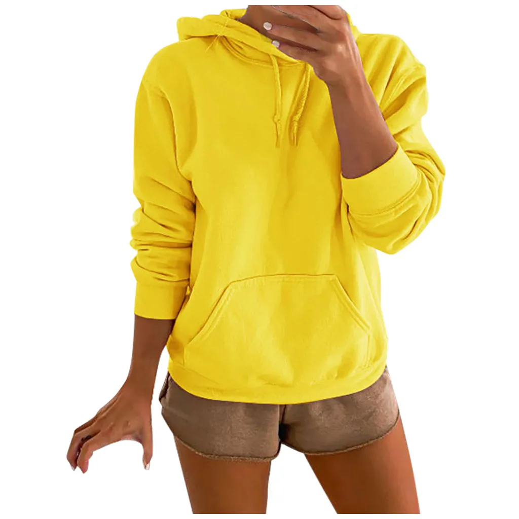 Women Brand Hooded Hoodies Streetwear Hip Hop And Sweatshirts Solid Red Black Gray Pink Green White Purple | Тематическая одежда и